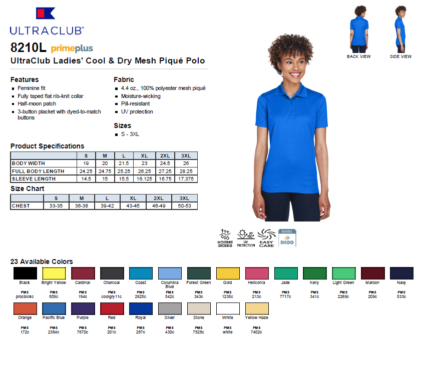 Assisting Hands Ladies Polo Shirt  8210L