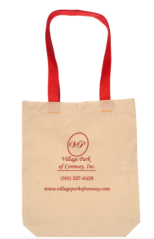 Village Park 150 Red Tote Bags