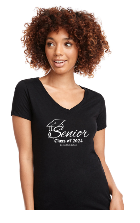 Beebe Badgers Ladies V Neck t-shirt  Senior 2024
