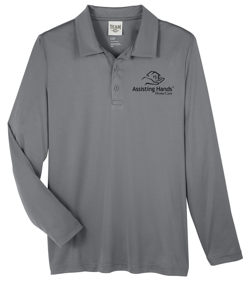 Assisting Hands Men's Long Sleeve Polo 8210LS