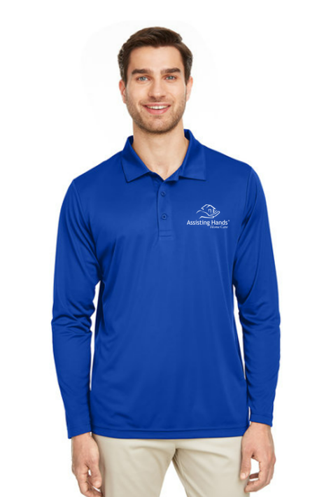 Assisting Hands Men's Long Sleeve Polo 8210LS