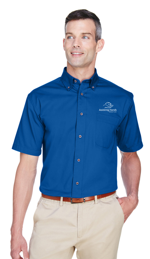 Assisting Hands Men's Short Sleeve Collared Shirt M500S